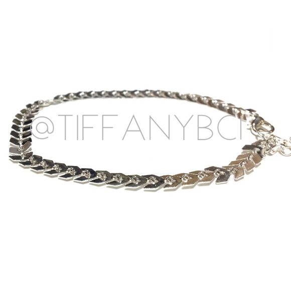 Boho Silver Adjustable Ankle Bracelet - Picture 4 of 8